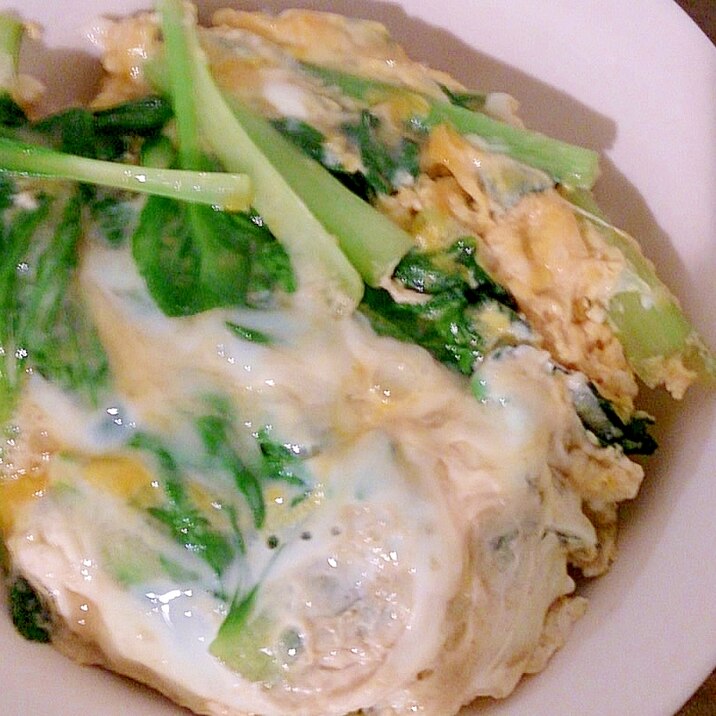 小松菜の卵丼